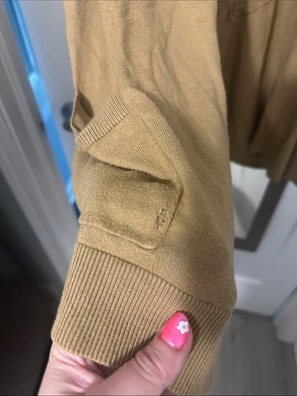 Michael Kors XL Women's Open-Front Mustard Cardigan